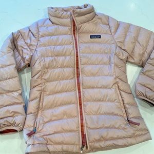 Kids Patagonia puffer, size L/12, light rose color